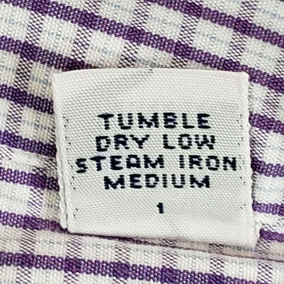 Polo Ralph Lauren Shirt Oxford Button Down Purple Plaid LS Size XL - Picture 10 of 11